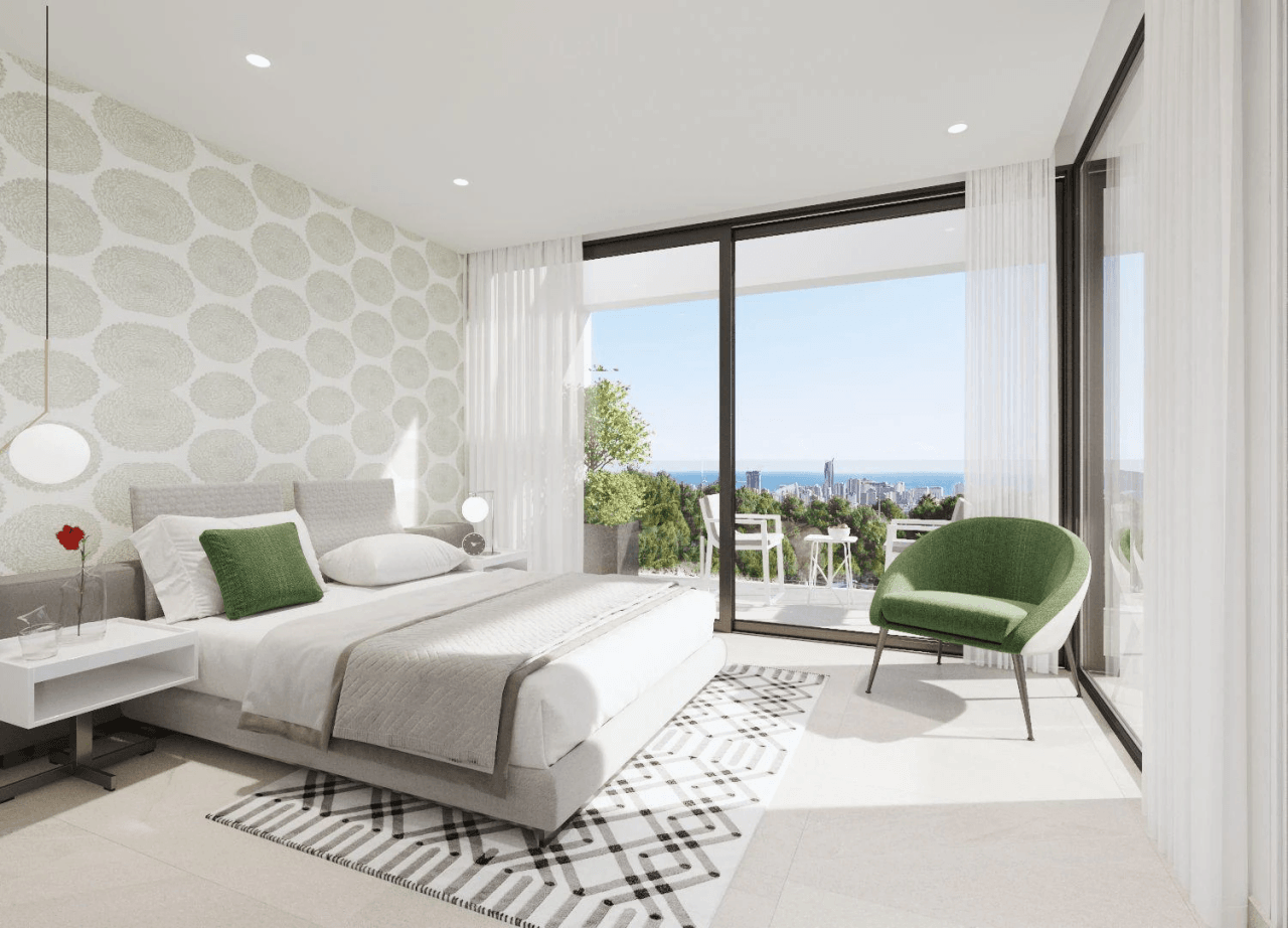 Villa nouvellement construite à Finestrat avec piscine privée et jardin
