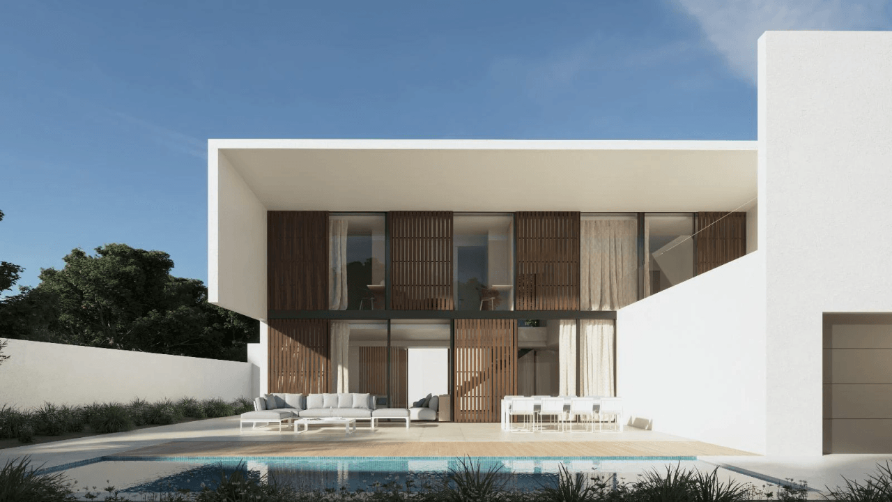Moderno chalet en el corazón del Albir con garaje, jardín privado, piscina y solarium
